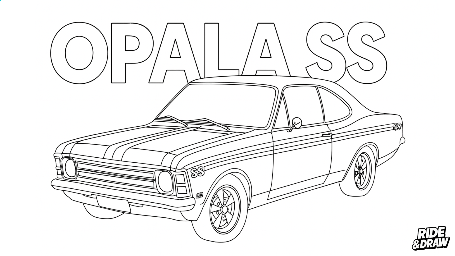Carro Clássico para Colorir